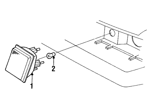 1992 Lincoln Mark VII Bulbs Diagram