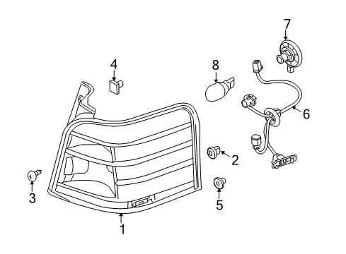 2009 Ford Taurus X Tail Lamps Diagram