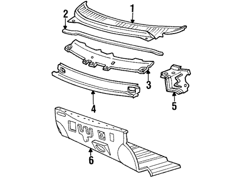 1998 Ford Windstar Dash Panel Diagram for F78Z1601610AA