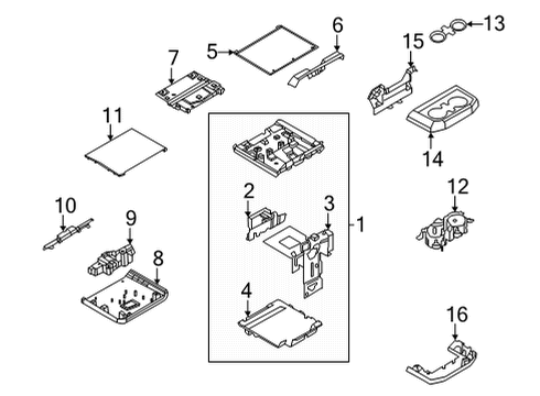 2021 Ford F-150 Front Console Diagram 10 - Thumbnail