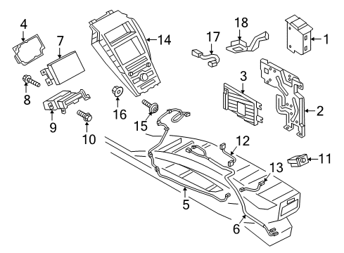 2019 Lincoln MKZ Module Diagram for HP5Z-14G371-M