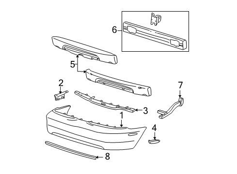 2001 Ford Mustang Reflector, Rear Driver Side Diagram for XR3Z-15A449-AA