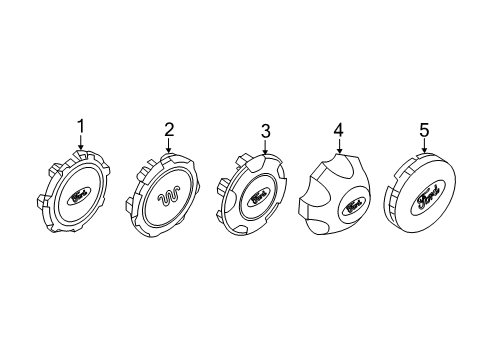 2011 Ford F-150 Wheels, Covers & Trim Diagram 6 - Thumbnail