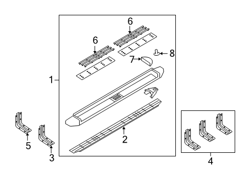 2010 Ford F-350 Super Duty Running Board Diagram 4 - Thumbnail