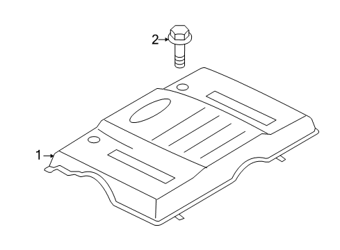 2008 Ford Expedition Engine Cover Diagram for 7L1Z-6A949-A