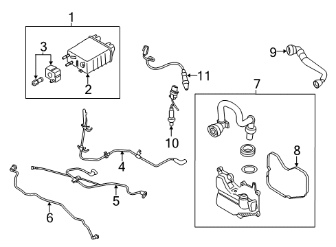 2016 Lincoln MKC Emission Components Diagram