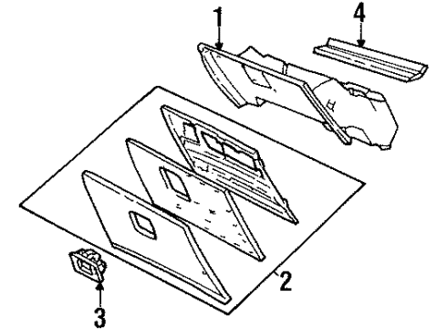 1997 Mercury Grand Marquis Glove Box Diagram
