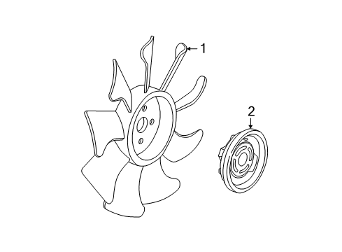 2011 Ford Ranger Cooling System, Radiator, Water Pump, Cooling Fan Diagram 3 - Thumbnail