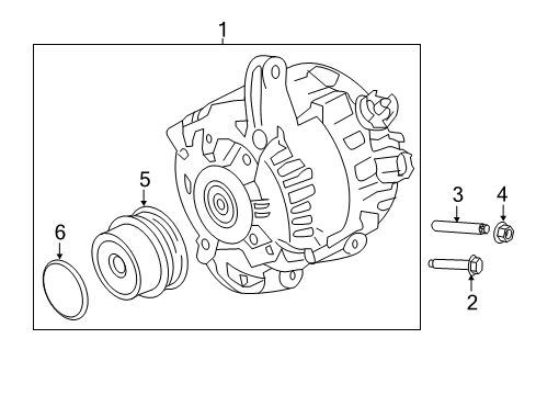 2017 Ford Mustang Pulley Diagram for FJ7Z-10344-A