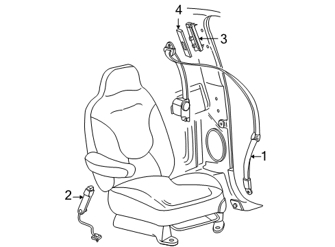 2009 Ford Expedition Front Seat Belts Diagram