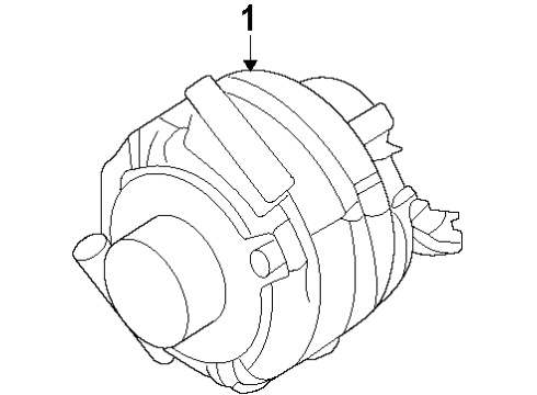 2010 Mercury Milan Alternator Diagram 1 - Thumbnail