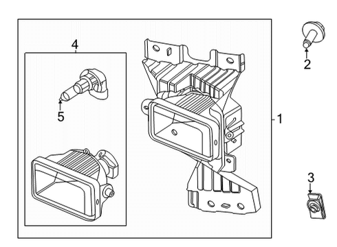 2021 Ford F-250 Super Duty Fog Lamps Diagram