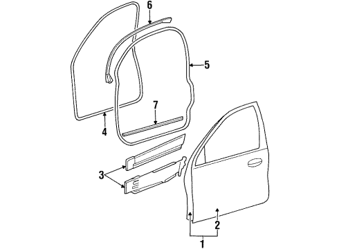 1999 Mercury Sable Front Door Diagram