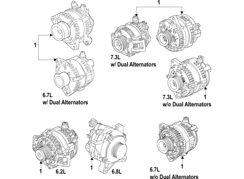 2018 Ford F-350 Super Duty Alternator Diagram