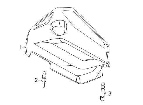 2013 Ford Escape Engine Appearance Cover Diagram