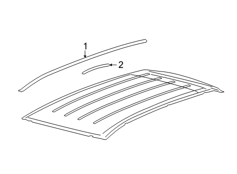 2012 Lincoln MKX Roof Trim Diagram