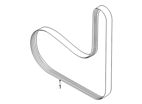 2022 Ford Bronco Sport Belts & Pulleys Diagram