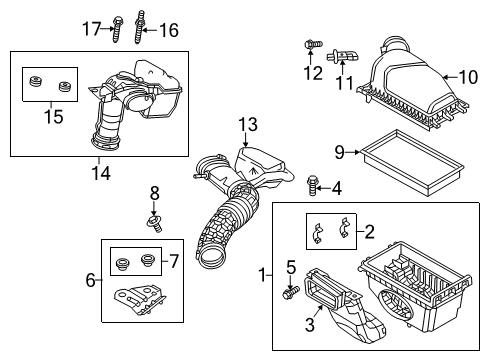 2014 Ford Special Service Police Sedan Air Intake Diagram