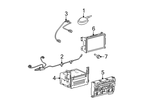 2011 Ford F-150 Navigation System Components Diagram