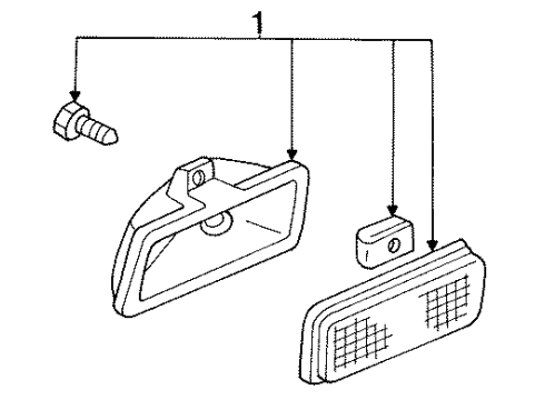 1986 Ford Taurus Corner Lamps Diagram