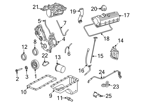 2010 Ford Explorer Sport Trac Engine Parts & Mounts, Timing, Lubrication System Diagram 4 - Thumbnail