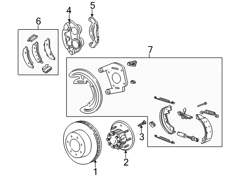 2004 Ford Excursion Brake Components Diagram