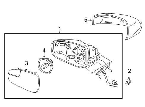 2020 Ford Fusion Outside Mirrors Diagram 3 - Thumbnail
