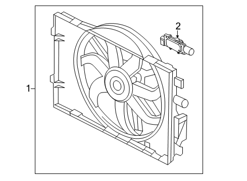 2010 Ford Fusion Cooling System, Radiator, Water Pump, Cooling Fan Diagram 2 - Thumbnail