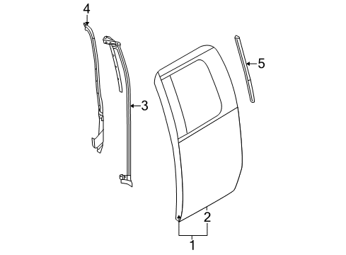 2013 Ford F-150 Rear Door Diagram