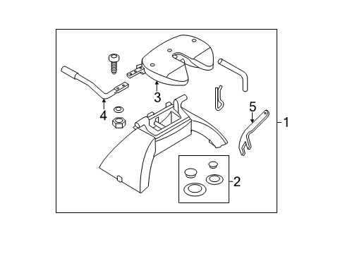 2014 Ford F-250 Super Duty Trailer Hitch Components Diagram