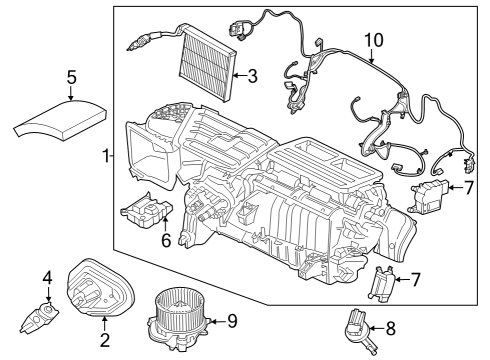 2024 Ford Mustang Expansion Valve Diagram for PR3Z-19849-A