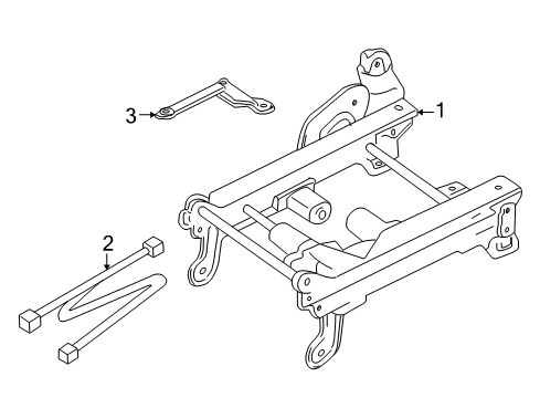 2009 Mercury Mariner Wire Harness, Front Driver Side Diagram for 9L8Z-14C719-AB