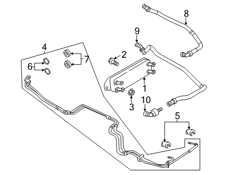 2018 Ford F-250 Super Duty Trans Oil Cooler Diagram
