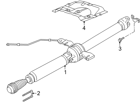 2006 Mercury Mariner Drive Shaft - Rear Diagram