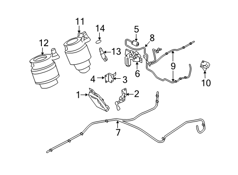 2005 Lincoln Navigator Solenoid Valve Assembly Diagram for 4L1Z-5311-AA