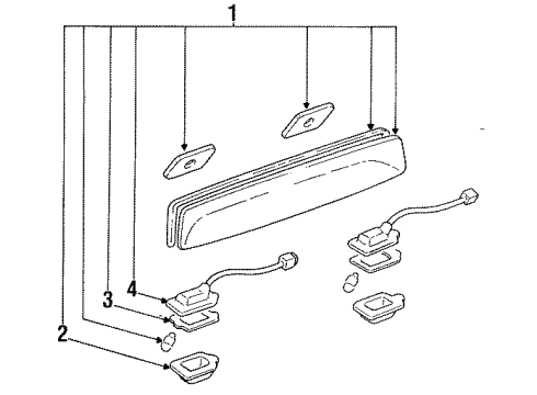 1993 Mercury Tracer License Lamps Diagram