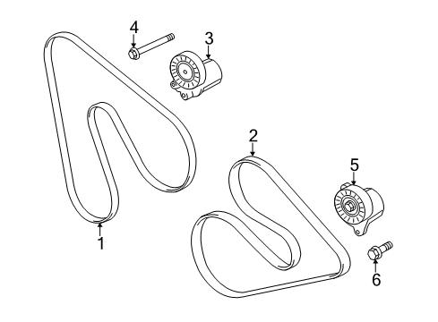 2017 Ford Transit-150 Belts & Pulleys Diagram
