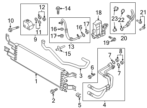 2017 Ford C-Max Trans Oil Cooler Diagram