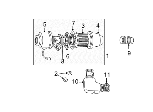 1998 Ford F-250 Air Intake Diagram