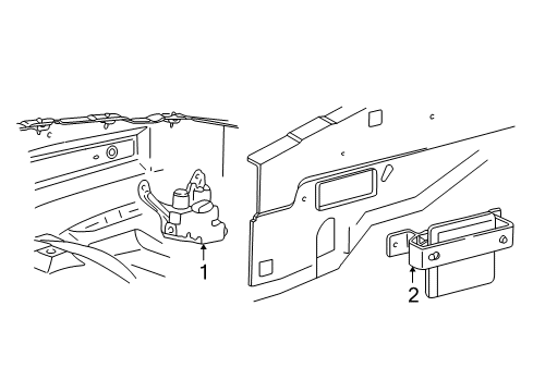 1999 Ford Ranger ABS Components, Electrical Diagram 2 - Thumbnail