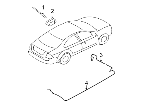 2008 Ford Fusion Antenna & Radio Diagram 2 - Thumbnail