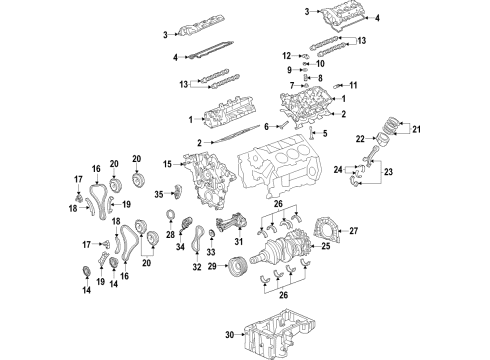 2018 Lincoln Continental Engine Parts & Mounts, Timing, Lubrication System Diagram 5 - Thumbnail