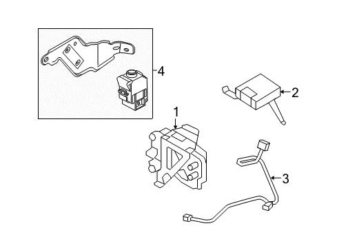 2011 Ford Escape Inverter Assembly Diagram for 8M6Z-14B227-A