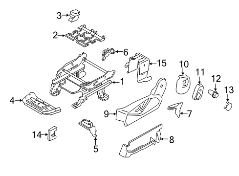 2014 Ford Transit Connect Tracks & Components Diagram