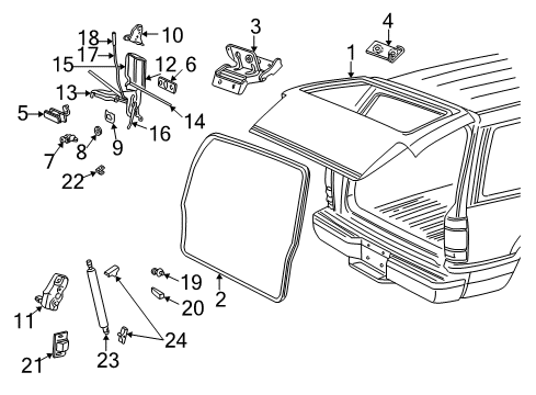 1999 Ford Explorer Lift Gate Diagram