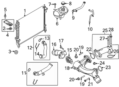 2021 Ford Mustang Oxygen Sensor, Front Passenger Side Diagram for JR3Z-9F472-C