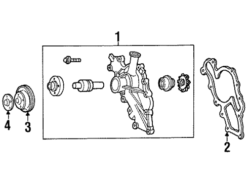 1995 Ford Taurus Water Pump Diagram 2 - Thumbnail