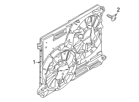 2017 Ford Edge Cooling System, Radiator, Water Pump, Cooling Fan Diagram