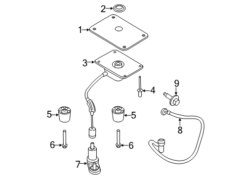 2021 Ford Transit Connect Spare Tire Carrier Diagram