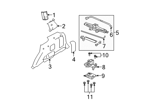 2012 Ford Escape Interior Trim - Quarter Panels Diagram 2 - Thumbnail